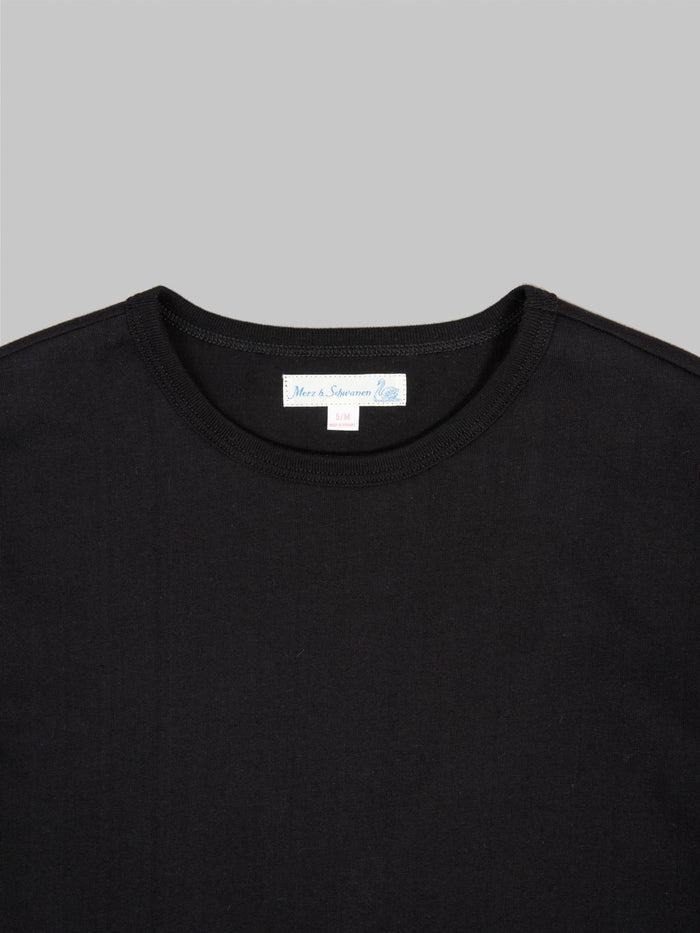 merz b schwanen 2m15 sturdy jersey classic fit tshirt black collar