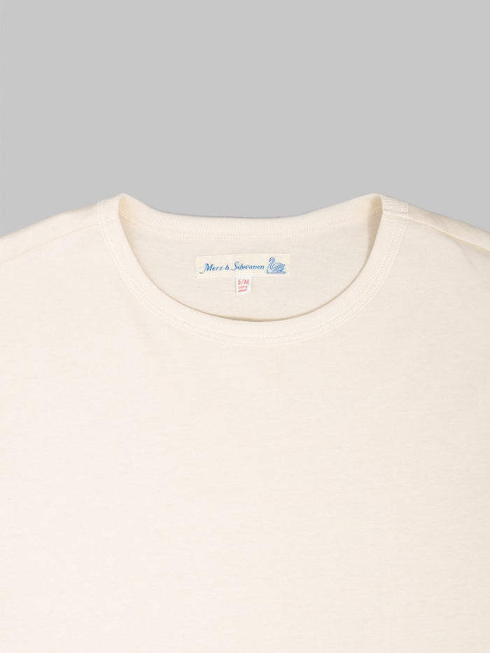 Merz b. Schwanen 2M15 Sturdy Jersey 6.8oz Crewneck Classic Fit T-Shirt Nature