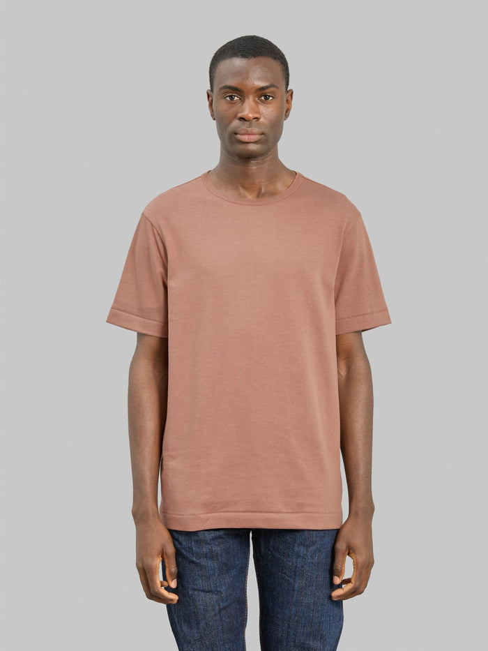 Merz b. Schwanen 2M15 Sturdy Jersey 6.8oz Crewneck Classic Fit T-Shirt Nut