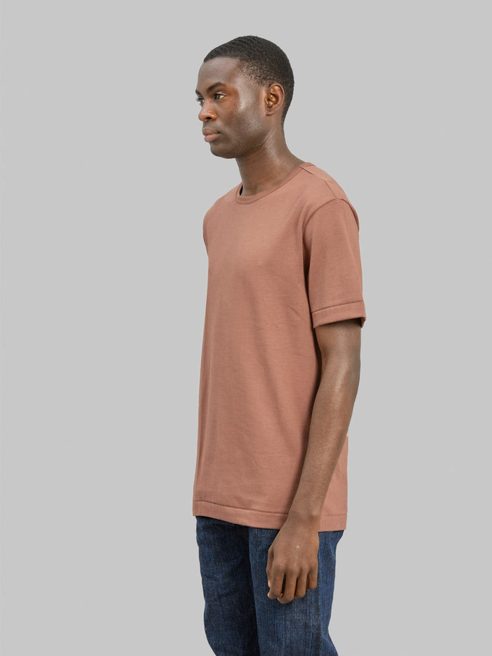Merz b. Schwanen 2M15 Sturdy Jersey 6.8oz Crewneck Classic Fit T-Shirt Nut