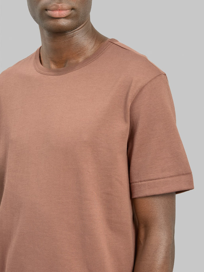Merz b. Schwanen 2M15 Sturdy Jersey 6.8oz Crewneck Classic Fit T-Shirt Nut