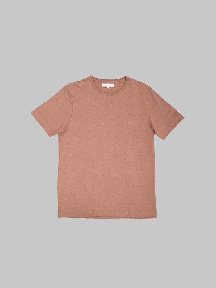 Merz b. Schwanen 2M15 Sturdy Jersey 6.8oz Crewneck Classic Fit T-Shirt Nut