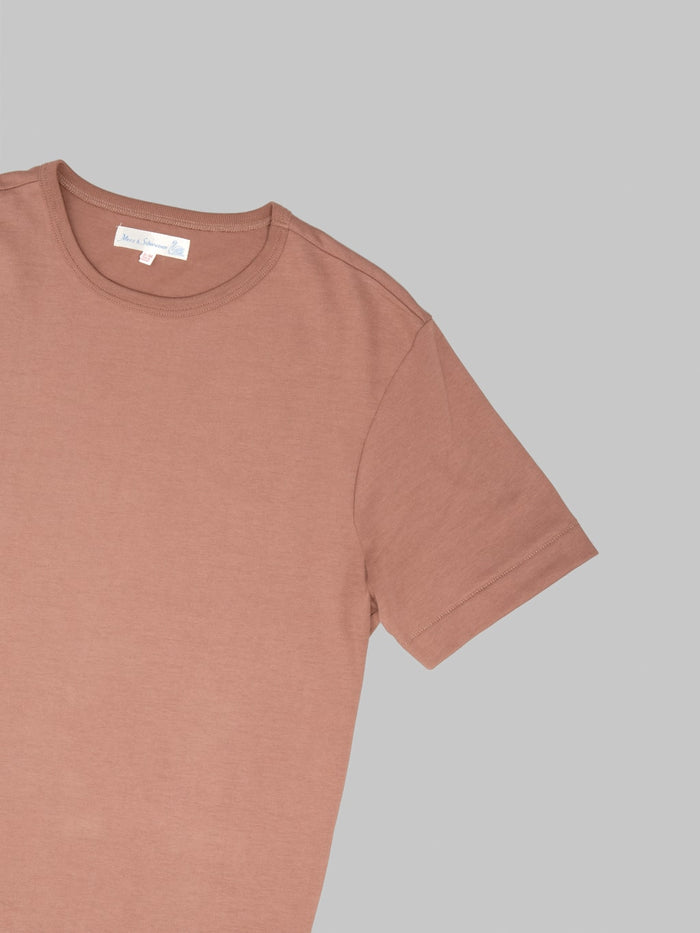 Merz b. Schwanen 2M15 Sturdy Jersey 6.8oz Crewneck Classic Fit T-Shirt Nut