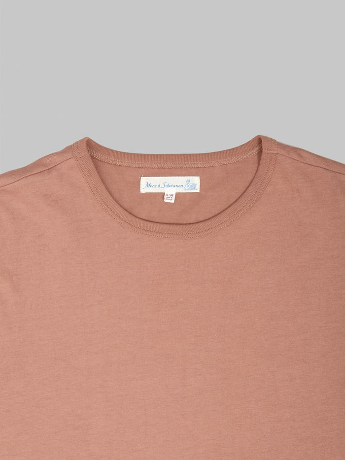 Merz b. Schwanen 2M15 Sturdy Jersey 6.8oz Crewneck Classic Fit T-Shirt Nut