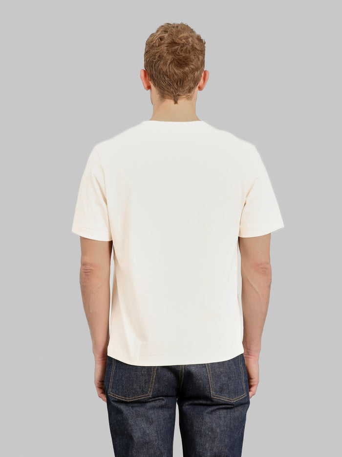 Merz b. Schwanen 2M15C Sturdy Jersey 6.8oz Crewneck Cropped Classic Fit T-Shirt Nature - Redcast Heritage Co.