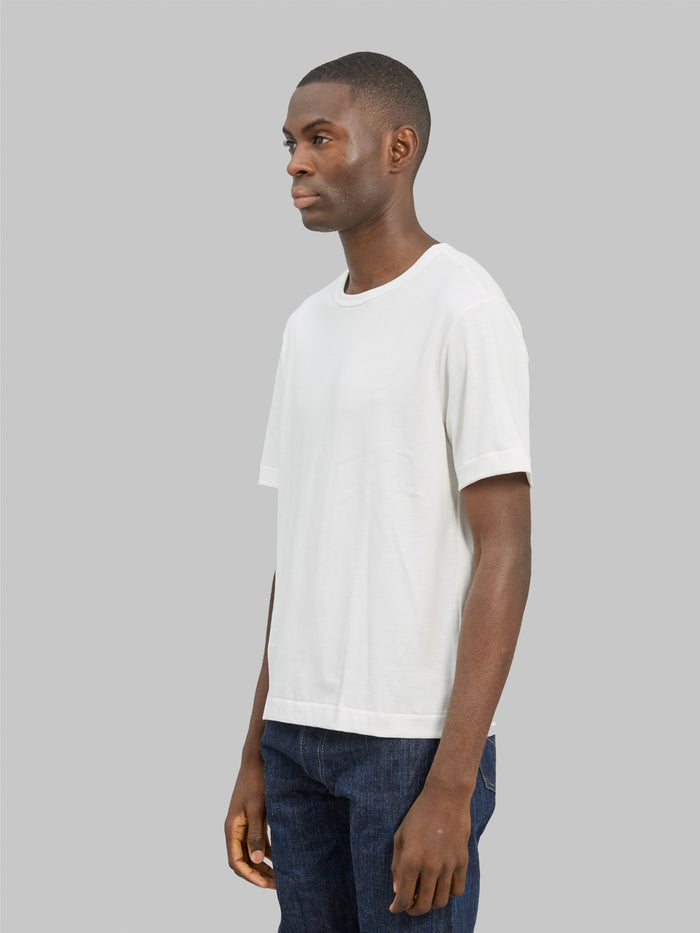 merz b schwanen 2m15c sturdy jersey cropped tshirt white classic side fit