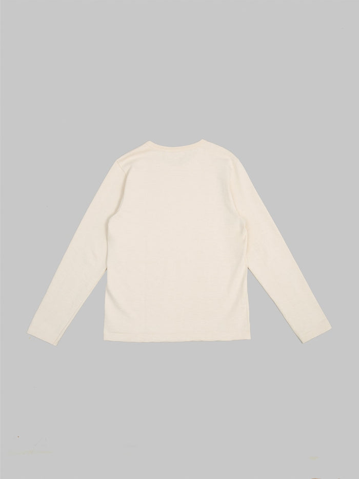 merz b schwanen 2s18 super heavyweight long sleeve loopwheeled tshirt nature german