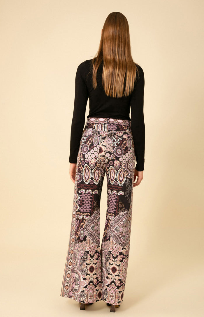 Michelle Flared Pant, color_black