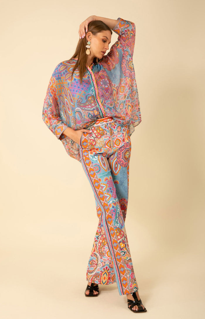 Michelle Flared Pant, color_blue
