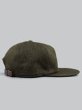 mighty shine flip cap cotton twill khaki