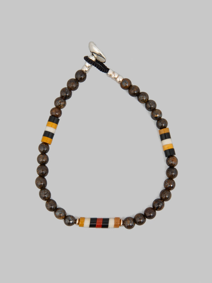 Mikia 4mm Stone Bracelet Bronzite breads