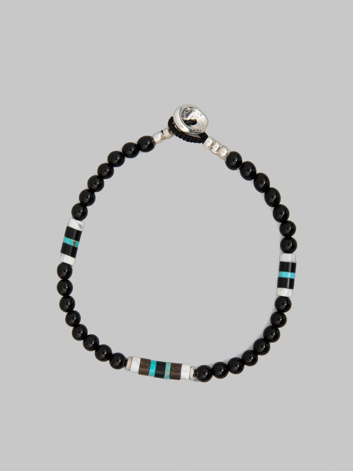 Mikia 4mm Stone Bracelet onyx japan made