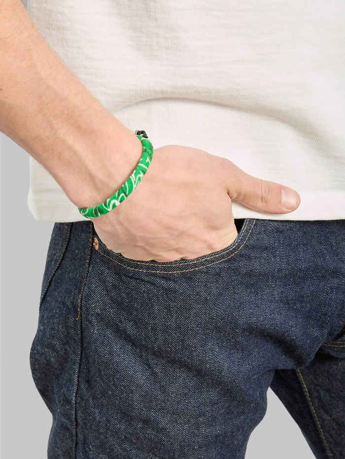 Mikia Bandana Bracelet Green styled