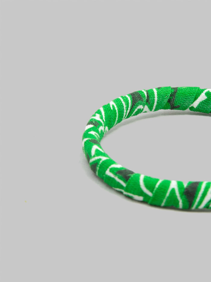 Mikia Bandana Bracelet Green 100 cotton