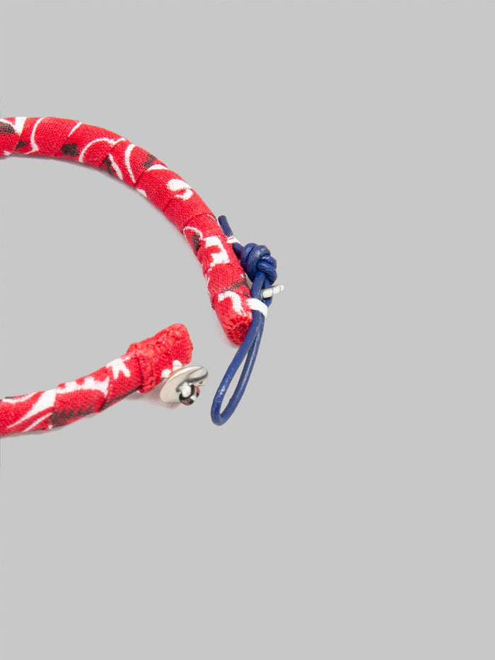 Mikia Bandana Bracelet Red aluminium core