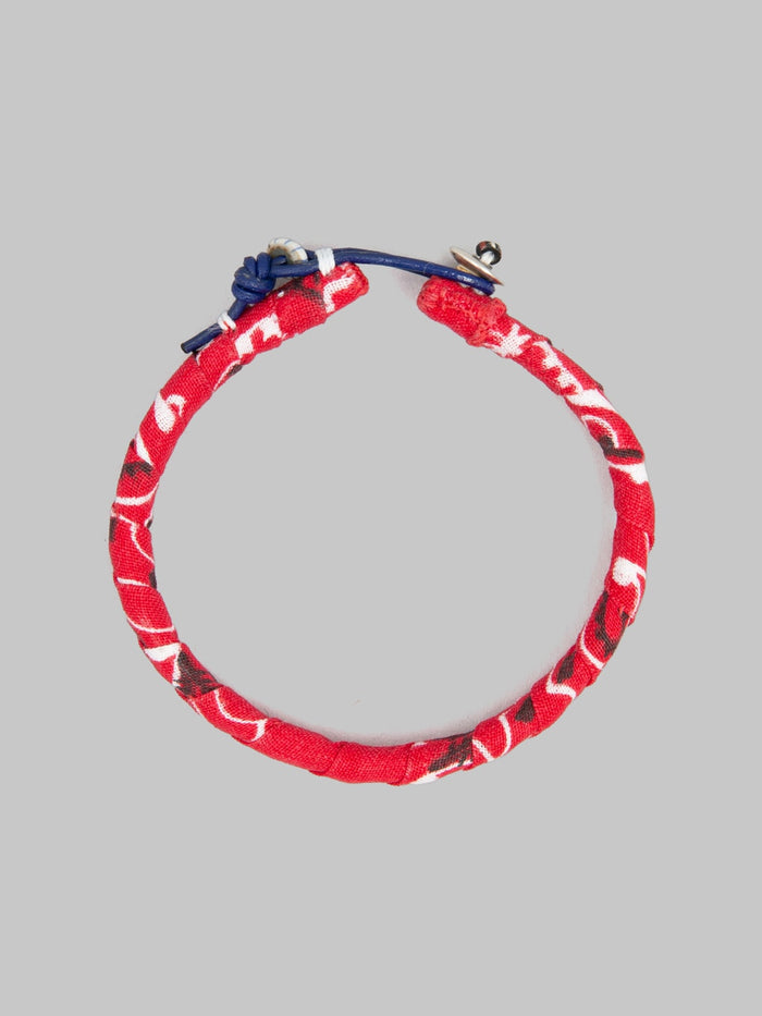 Mikia Bandana Bracelet Red 100 cotton