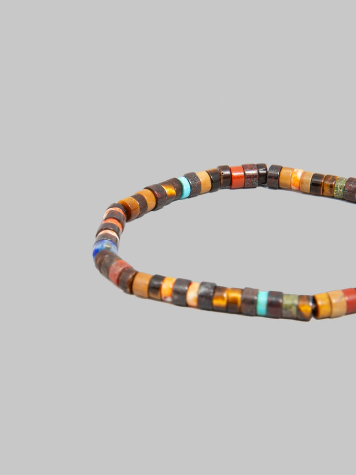 Mikia Heishi Beads Bracelet Brown Multi colours