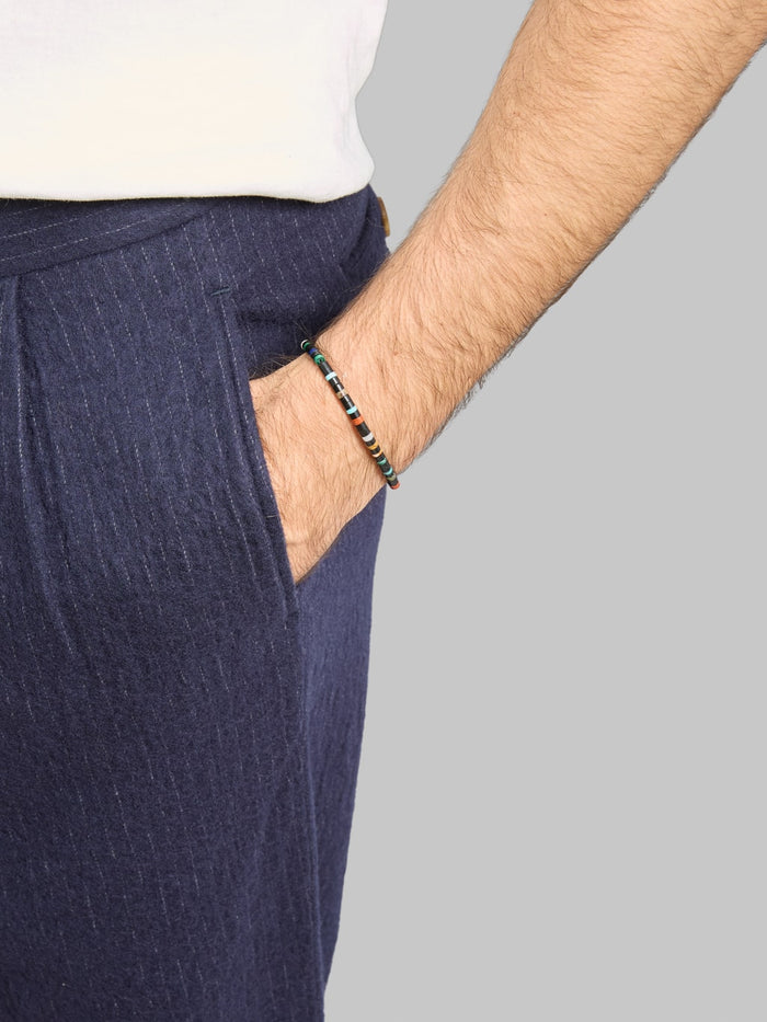 Mikia Heishi Beads Bracelet Jet Multi fit