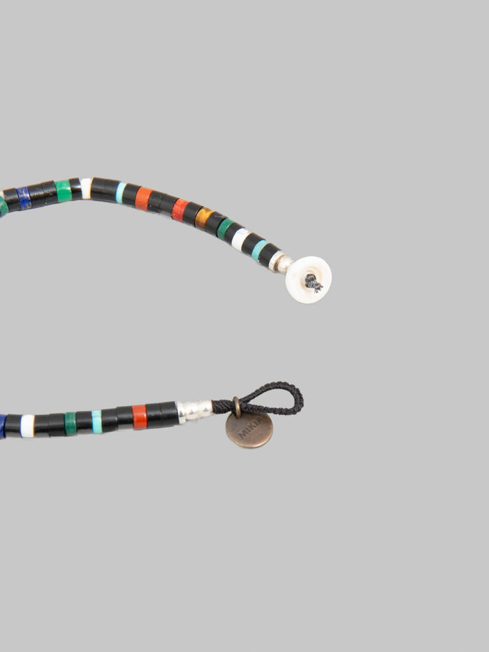 Mikia Heishi Beads Bracelet Jet Multi clasp