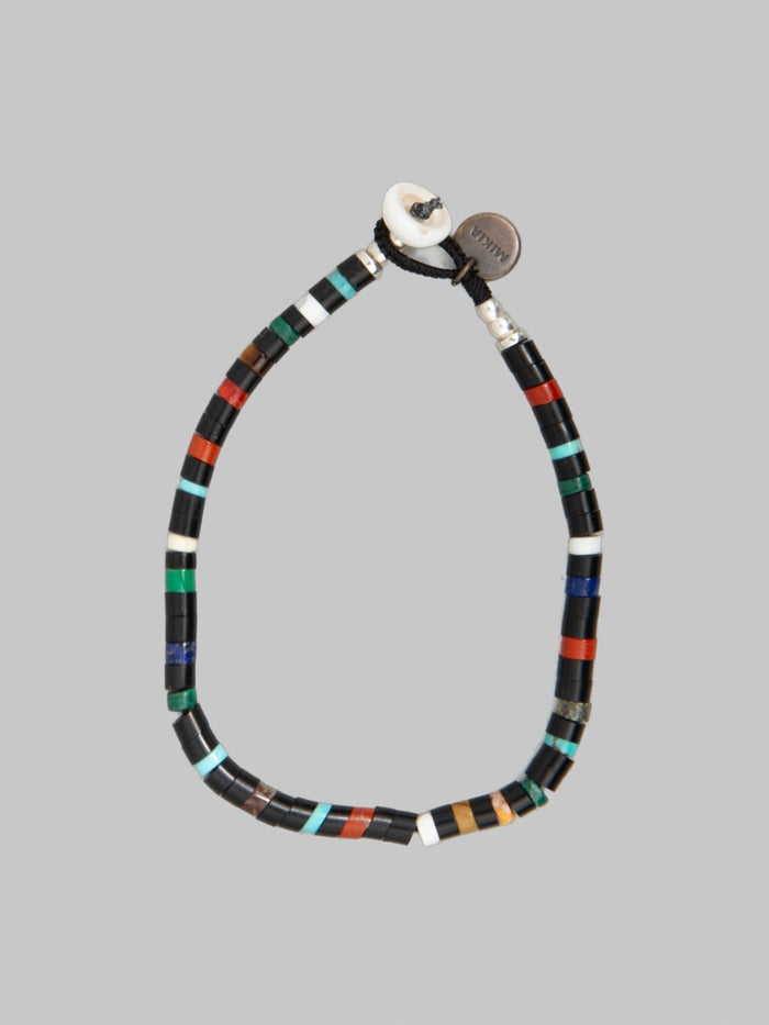 Mikia Heishi Beads Bracelet Jet Multi black