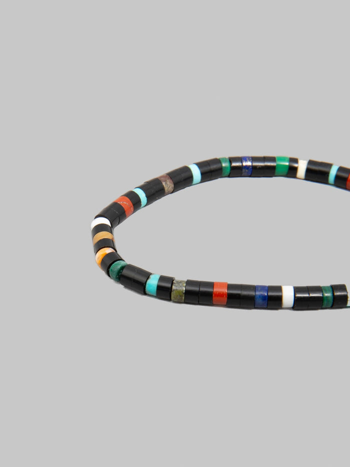 Mikia Heishi Beads Bracelet Jet Multi colours