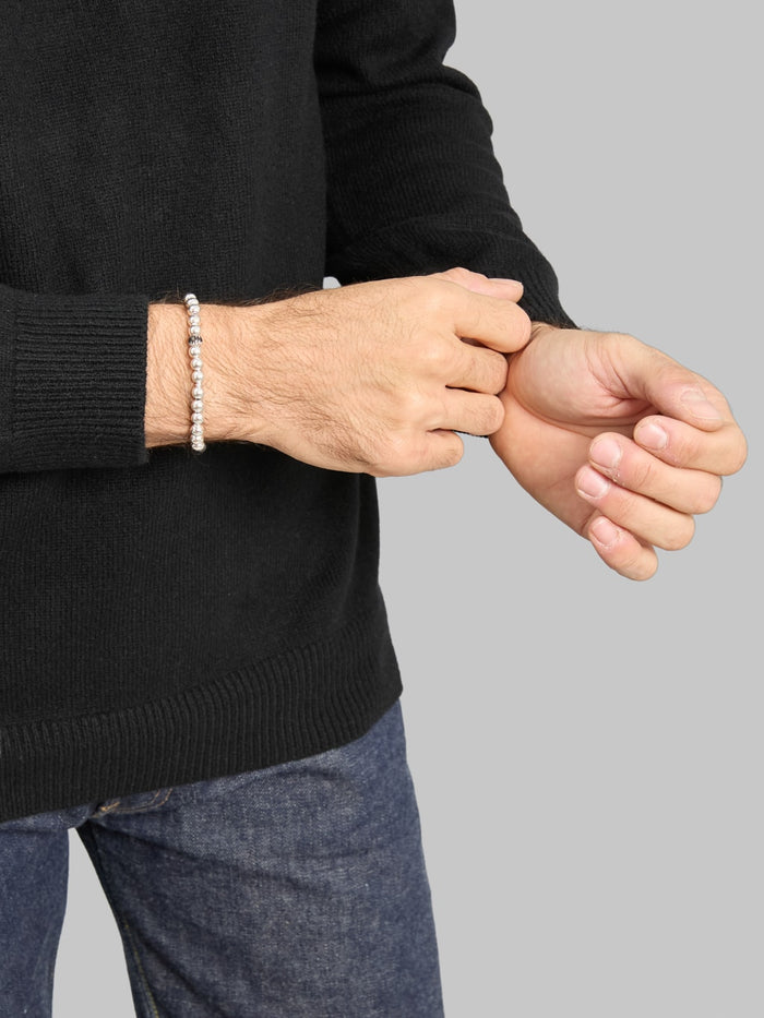 Mikia Silver Ball Bracelet fit