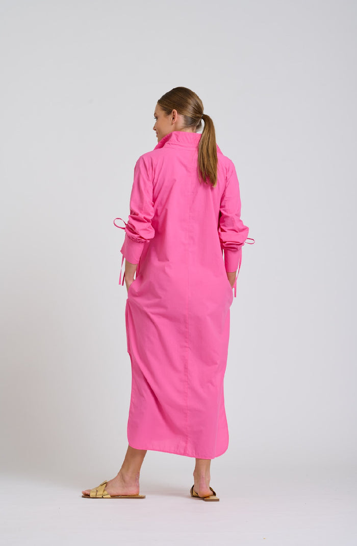 Millie Dress Shirtdress | Hot Pink