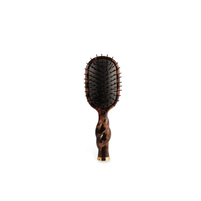 Teleties Mini Detangler Hair Brush for Medium Hair Tortoise