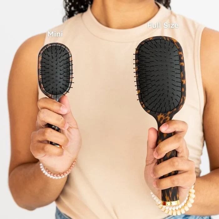 Mini Detangler Hair Brush for Medium Hair | Tortoise