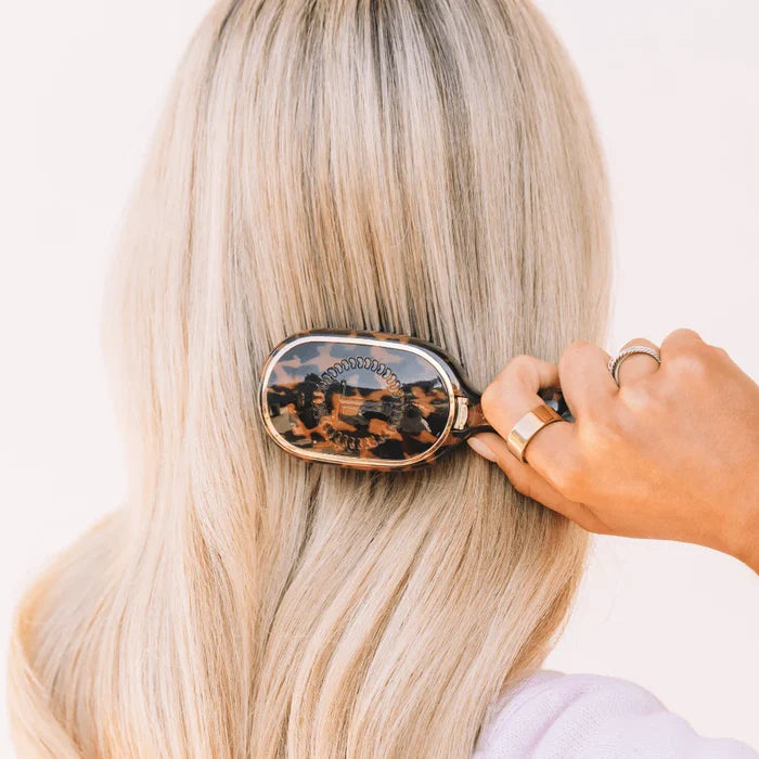 Mini Detangler Hair Brush for Medium Hair | Tortoise