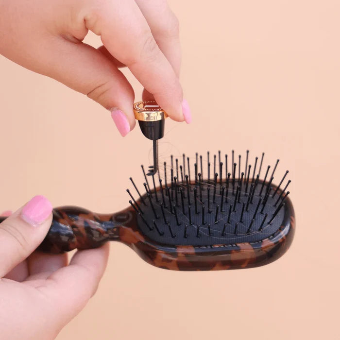 Mini Detangler Hair Brush for Medium Hair | Tortoise