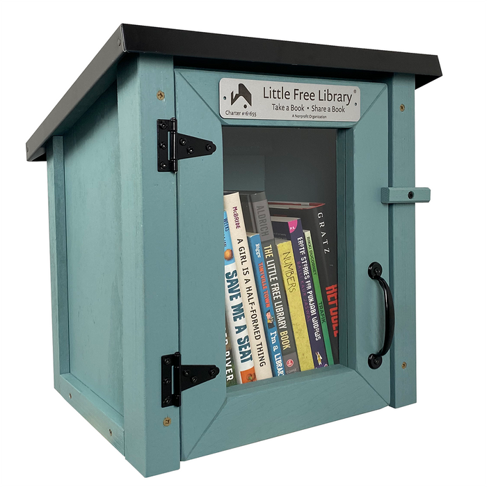 Mini Shed Light Blue Kit Little Free Library