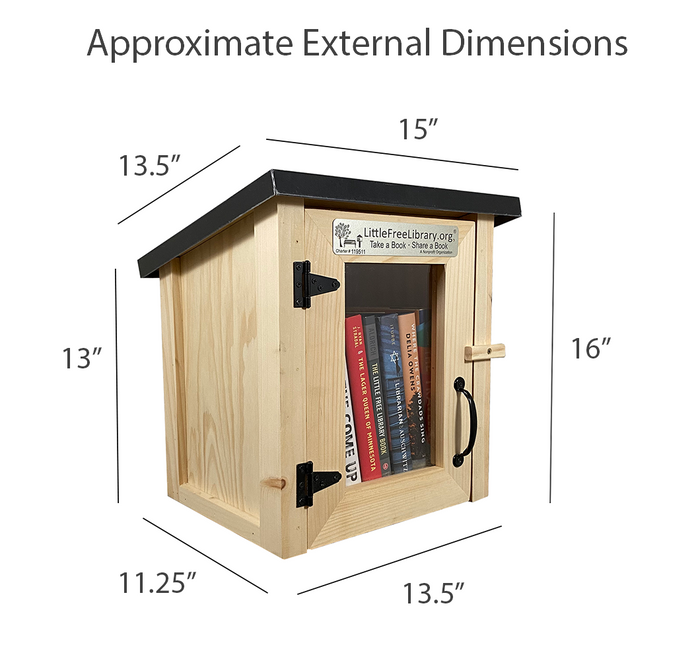 Mini Shed Light Blue Kit Little Free Library