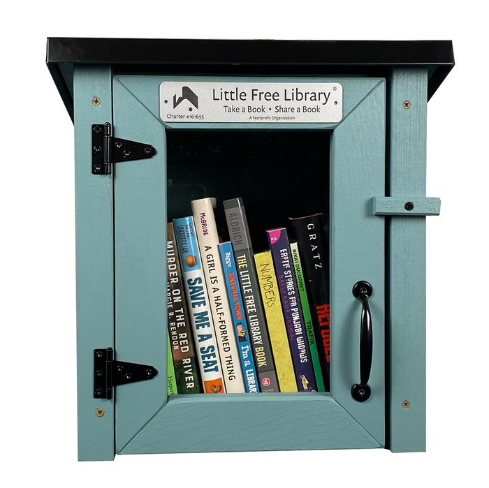 Mini Shed Light Blue Kit Little Free Library