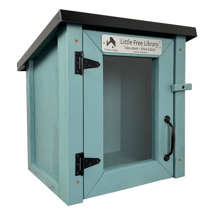 Mini Shed Light Blue Kit Little Free Library