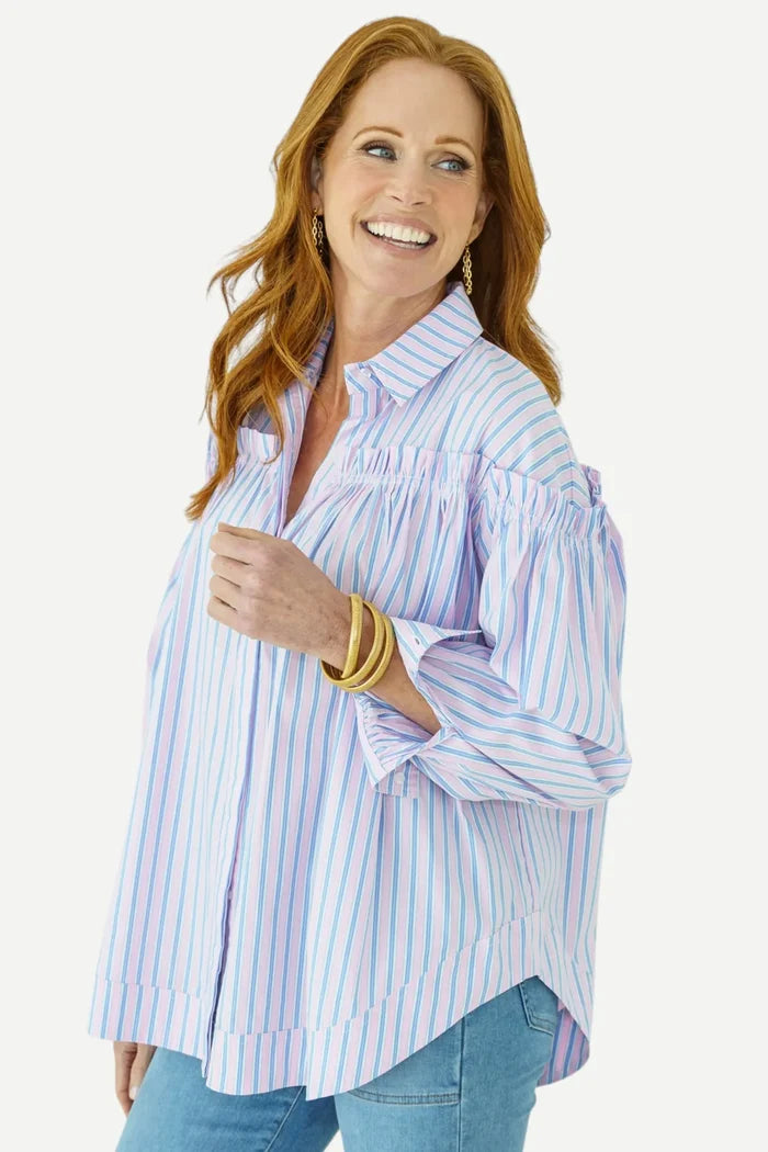 Miriam Top Pink/Blue