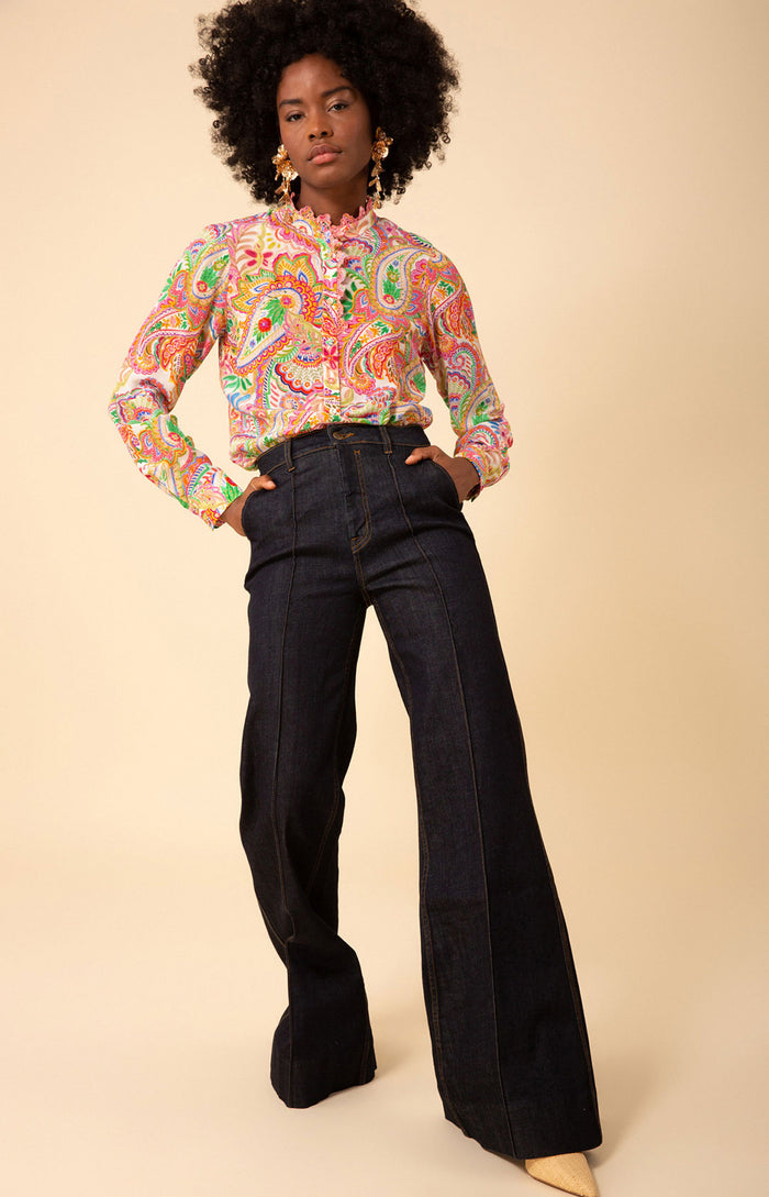 Molly Silk Top, color_pink