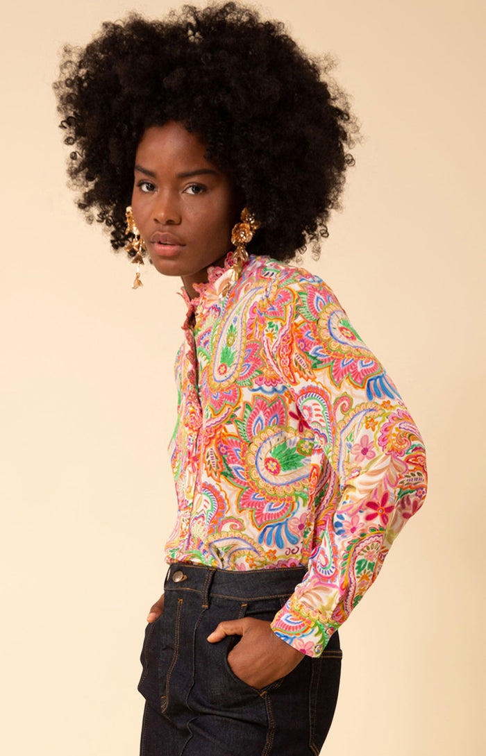 Molly Silk Top, color_pink