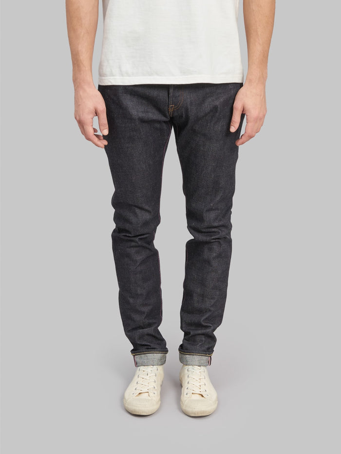 Momotaro 0405 SP Going To Battle High Tapered selvedge Jeans front fit