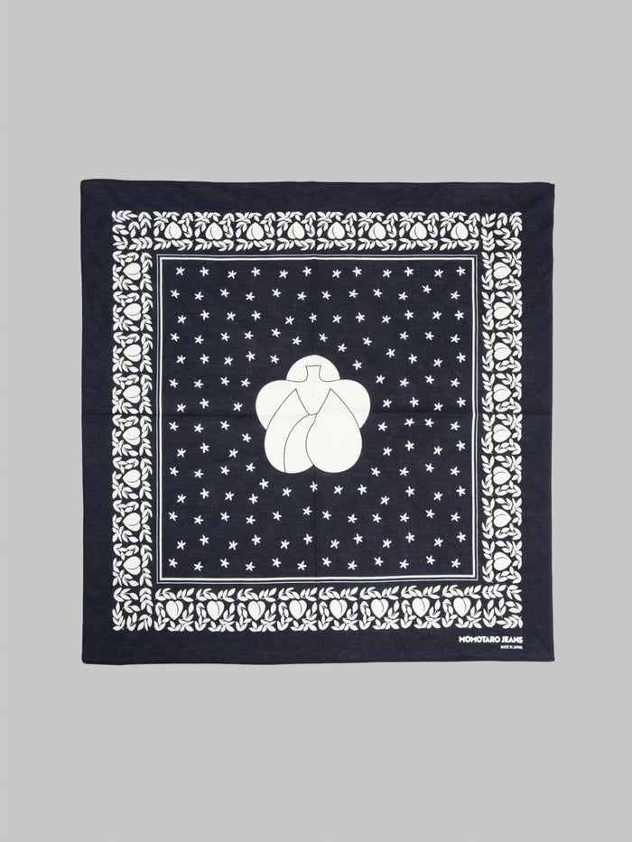 Momotaro Cotton Bandana Navy - Redcast Heritage Co.
