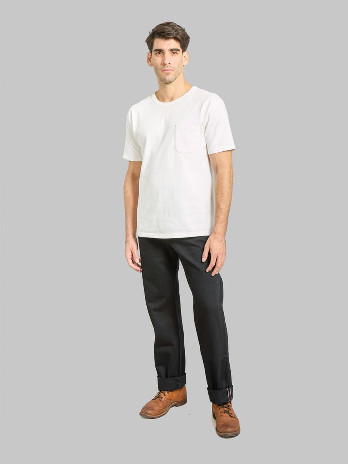 Momotaro MMJZ1101 15.7oz #100 "Classic" Straight Jeans Black - Redcast Heritage Co.