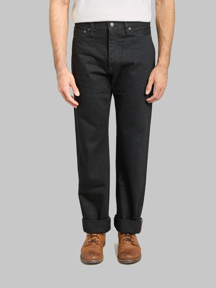 Momotaro MMJZ1101 15.7oz #100 "Classic" Straight Jeans Black - Redcast Heritage Co.