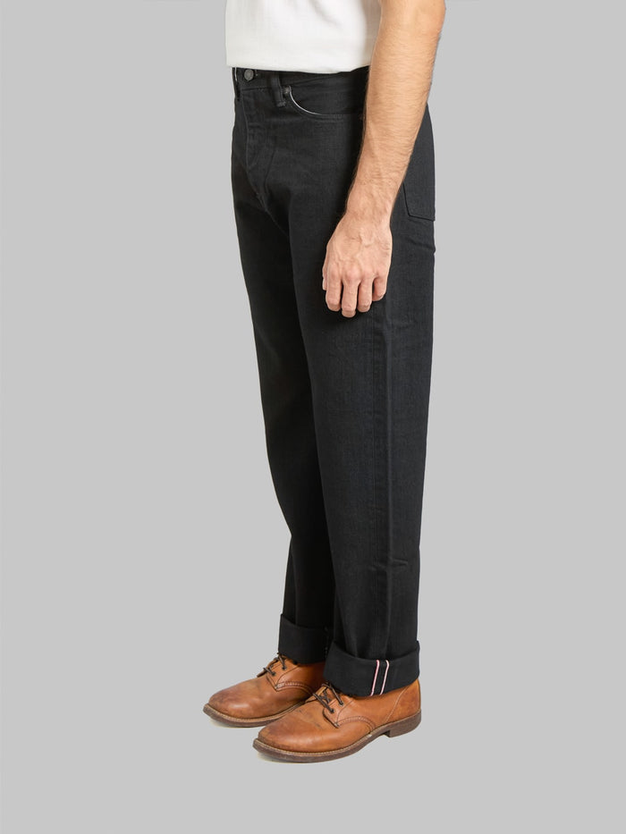 Momotaro MMJZ1101 15.7oz #100 "Classic" Straight Jeans Black - Redcast Heritage Co.