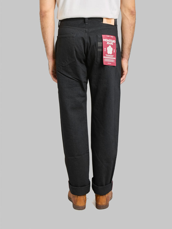 Momotaro MMJZ1101 15.7oz #100 "Classic" Straight Jeans Black - Redcast Heritage Co.