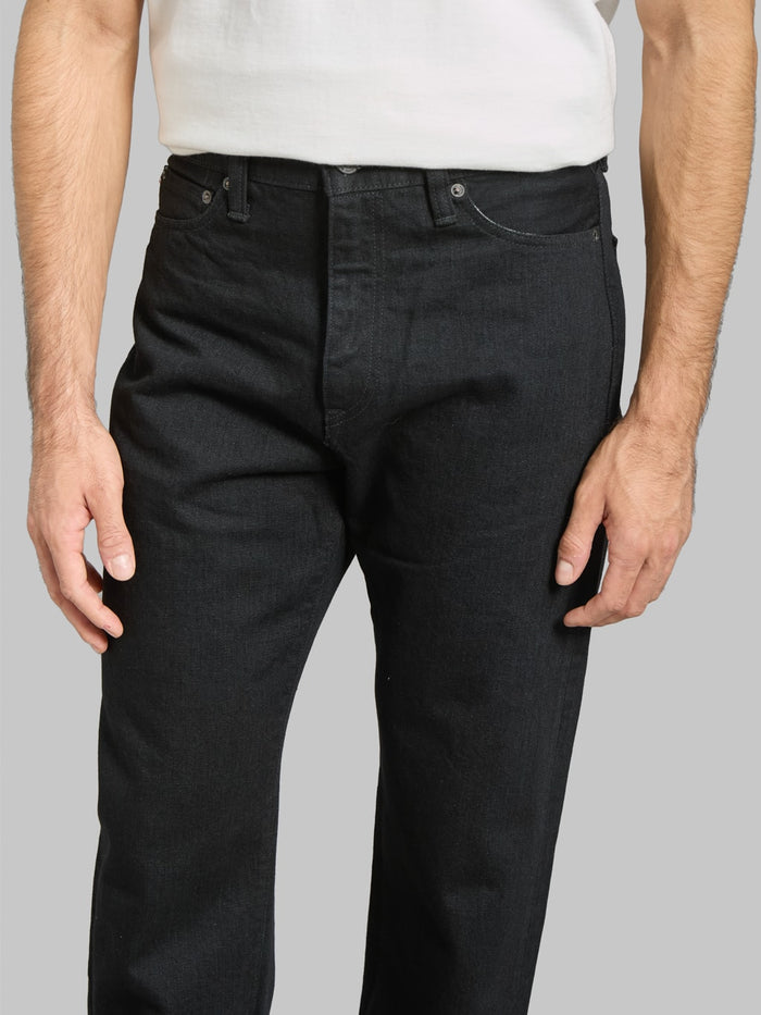 Momotaro MMJZ1101 15.7oz #100 "Classic" Straight Jeans Black - Redcast Heritage Co.