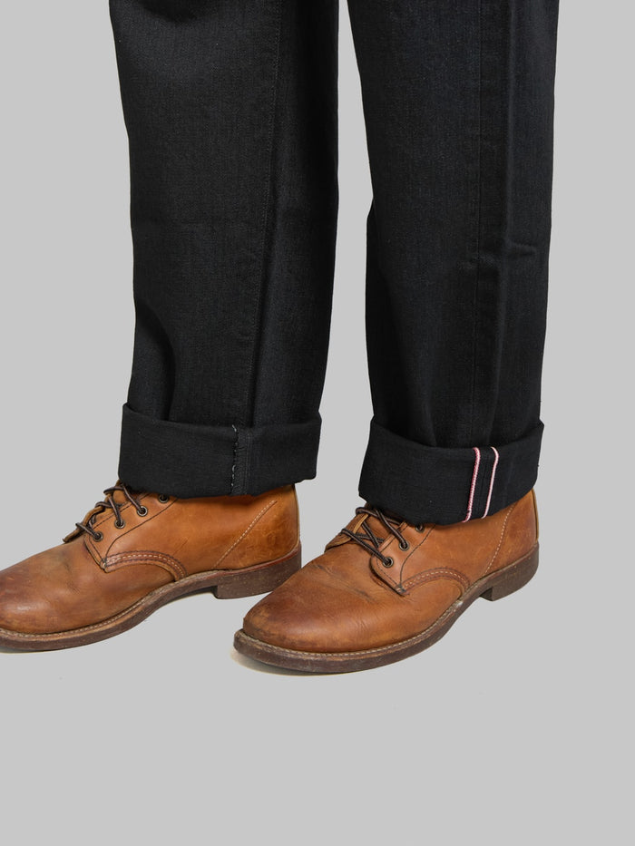 Momotaro MMJZ1101 15.7oz #100 "Classic" Straight Jeans Black - Redcast Heritage Co.