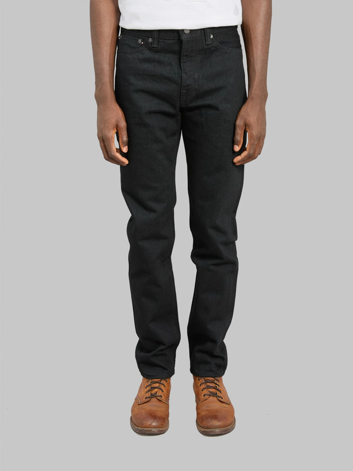 Momotaro MMJZ1201 15.7oz #200 "Classic" Tapered Jeans Black - Redcast Heritage Co.