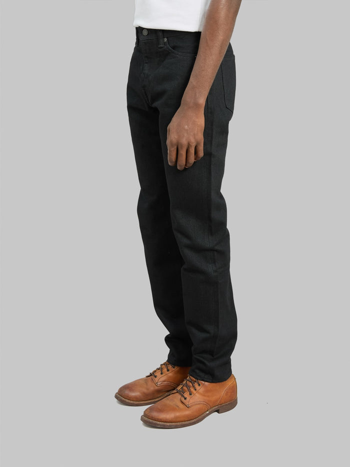 Momotaro MMJZ1201 15.7oz #200 "Classic" Tapered Jeans Black - Redcast Heritage Co.