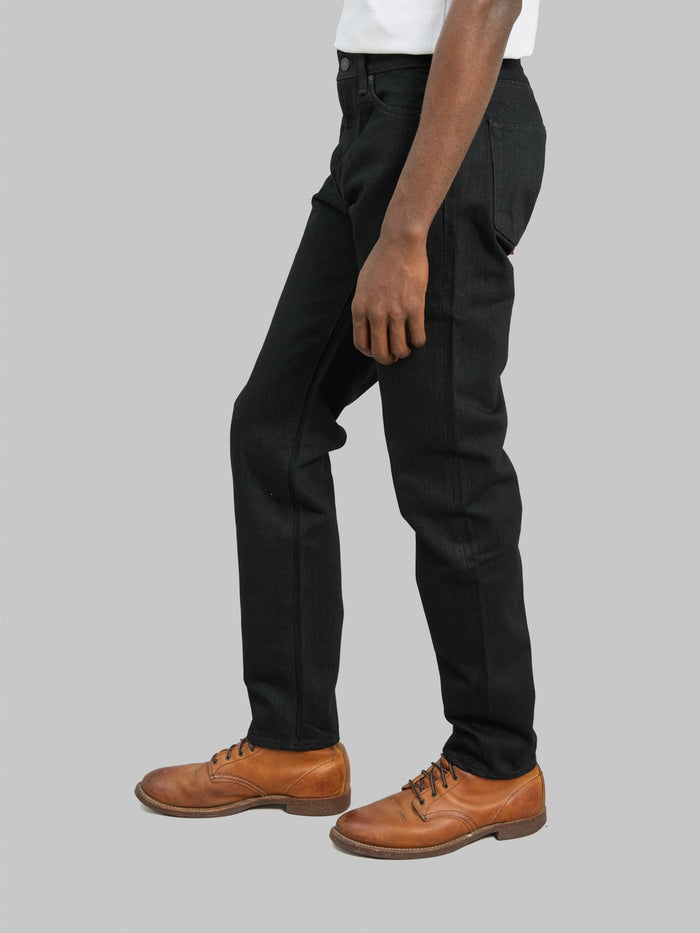 Momotaro MMJZ1201 15.7oz #200 "Classic" Tapered Jeans Black - Redcast Heritage Co.