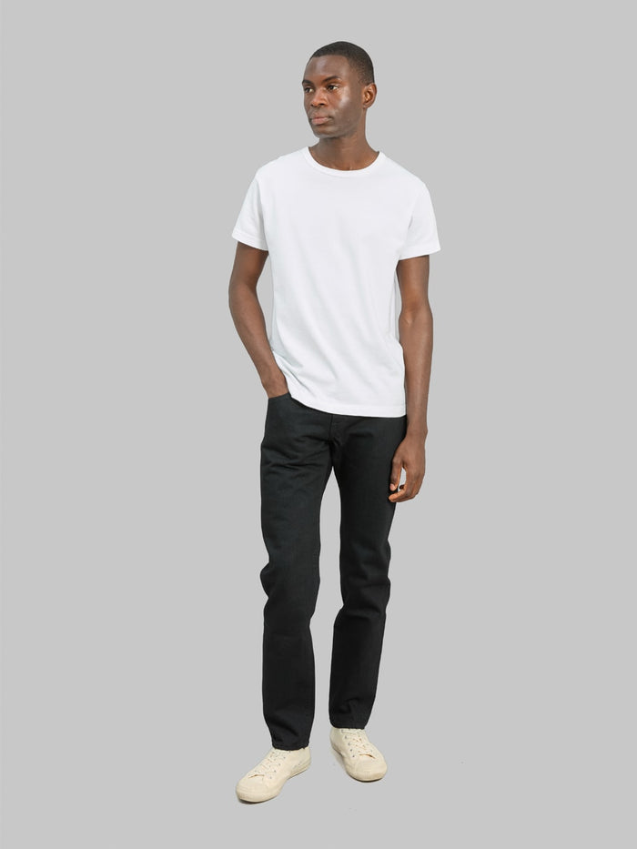 Momotaro MMJZ1301 15.7oz #300 "Classic" Slim Jeans Black - Redcast Heritage Co.